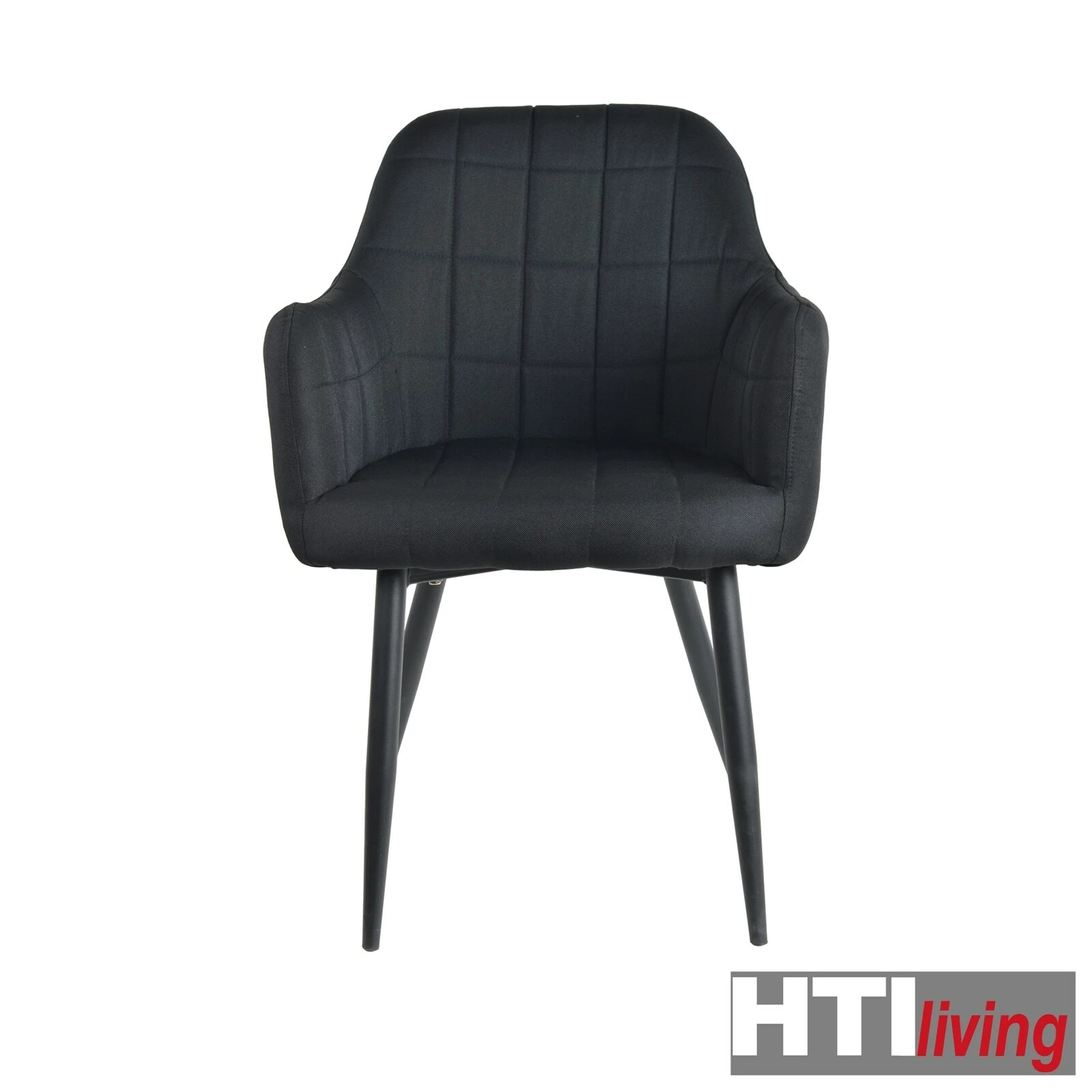HTI-Living Stuhl Albany Webstoff Schwarz 2 HTI-Living Stuhl Albany Webstoff Schwarz – Bild 2