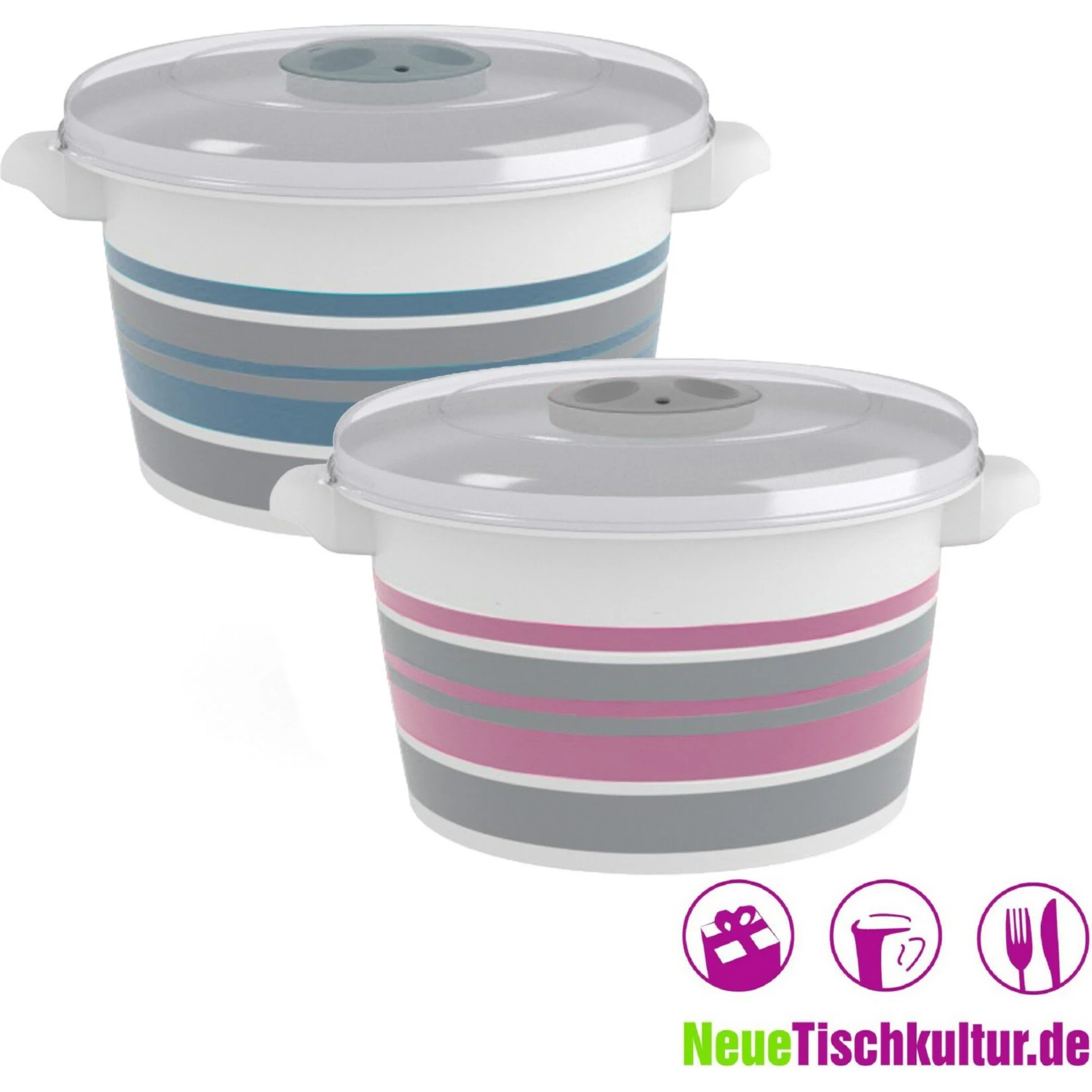 Neuetischkultur Mikrowellendose 2er 1,5 L 2 Neuetischkultur Mikrowellendose 2er 1,5 L – Bild 2