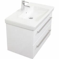 Badmöbel Inkl. Villeroy & Boch Waschbecken Subway 2.0 80cm Weiß Hochglanz