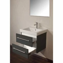 Badmöbel Inkl. Villeroy & Boch Waschbecken Subway 2.0 55cm Anthrazit Seidenglanz -Vicco Geschäft 8600335800 18748 prod 003