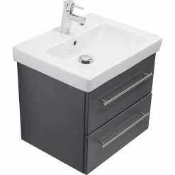 Badmöbel Inkl. Villeroy & Boch Waschbecken Subway 2.0 55cm Anthrazit Seidenglanz -Vicco Geschäft 8600335800 18748 prod 005