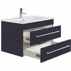 Badmöbel Inkl. Villeroy & Boch Waschbecken Venticello 80cm Anthrazit Seidenglanz -Vicco Geschäft 8600335800 18754 prod 003