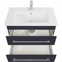 Badmöbel Inkl. Villeroy & Boch Waschbecken Venticello 80cm Anthrazit Seidenglanz -Vicco Geschäft 8600335800 18754 prod 004
