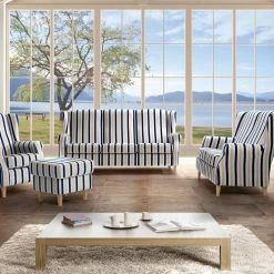 Max Winzer Lorris Ohrenbackensessel Flachgewebe Blau-gestreift -Vicco Geschäft 8600335800 45742 prod 004 scaled