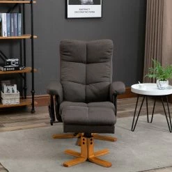 HOMCOM Massagestuhl Mit Fußhocker Und Stauraum B80 X T86 X H99 Cm, B80 X T118 X H83 Cm | Massagestuhl Stuhl Mit Hocker Hocker Stuhl Massage Sessel -Vicco Geschäft 8600336600 700 111V03BN prod 005