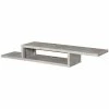 HOMCOM Lowboard Im Zement Design Zementgrau 154,2 X 29,8 X 21 Cm (BxTxH) | Fernsehtisch Fernsehschrank TV-Board Sideboard