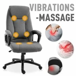 Vinsetto Bürostuhl Mit Massagefunktion Grau 66 X 70 X 114-122 Cm (BxTxH) | Massagesessel Schreibtischstuhl Chefsessel Drehstuhl 11 Vinsetto Bürostuhl Mit Massagefunktion Grau 66 X 70 X 114-122 Cm (BxTxH) | Massagesessel Schreibtischstuhl Chefsessel Drehstuhl -Vicco Geschäft 8600336600 921 268 prod 006