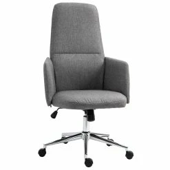 Vinsetto Bürostuhl Ergonomisch Grau 61 X 67 X 112,5-120,5 Cm (BxTxH) | Büromöbel Schreibtischstühl Bürostuhl Drehstuhl