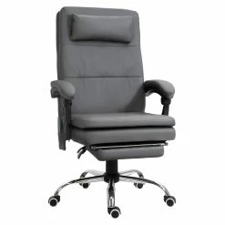 Vinsetto Bürostuhl Exklusiver Massagesessel, Entspannend, Insgesamt 7 Vibrationsmassagepunkte In Der Rückenlehne 67 X 70 X 112-120 Cm (LxBxH) | Massagesessel Chefsessel Drehstuhl Bürosessel