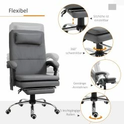 Vinsetto Bürostuhl Exklusiver Massagesessel, Entspannend, Insgesamt 7 Vibrationsmassagepunkte In Der Rückenlehne 67 X 70 X 112-120 Cm (LxBxH) | Massagesessel Chefsessel Drehstuhl Bürosessel 11 Vinsetto Bürostuhl Exklusiver Massagesessel, Entspannend, Insgesamt 7 Vibrationsmassagepunkte In Der Rückenlehne 67 X 70 X 112-120 Cm (LxBxH) | Massagesessel Chefsessel Drehstuhl Bürosessel -Vicco Geschäft 8600336600 921 340V01CG prod 006