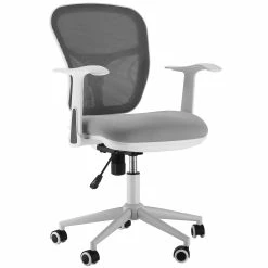 Vinsetto Bürostuhl Mesh-Gewebe Ist Atmungsaktiv Und Bequem, High-End-Lift Grau 57 X 58,8 X 88-96 Cm (BxTxH) | Bürostuhl Schreibtischstuhl Drehstuhl Bürosessel