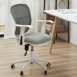 Vinsetto Bürostuhl Mesh-Gewebe Ist Atmungsaktiv Und Bequem, High-End-Lift Grau 57 X 58,8 X 88-96 Cm (BxTxH) | Bürostuhl Schreibtischstuhl Drehstuhl Bürosessel -Vicco Geschäft 8600336600 921 554 prod 003