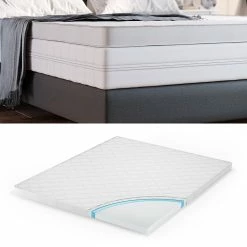 VitaliSpa Elastischer Kaltschaum Topper Matratzenauflage Matratzentopper 140x200