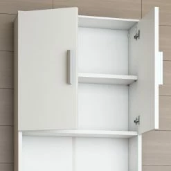 VICCO Waschmaschinenschrank 190 X 64 Cm Weiß - Badregal Regal Hochschrank Für Waschmaschine Trockner -Vicco Geschäft 8600343700 20553 prod 005