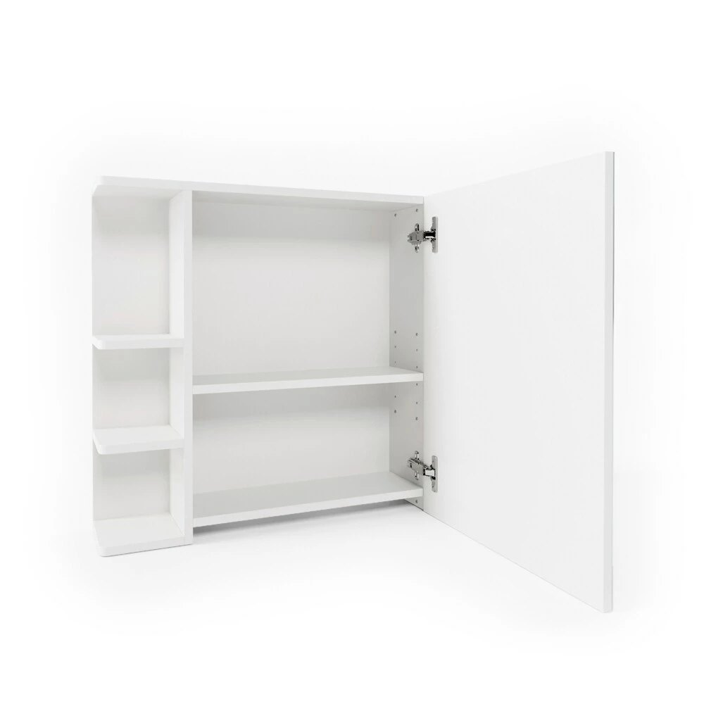 VICCO Spiegelschrank FYNN 80 X 64 Cm Weiß - Spiegel Badspiegel Bad Wandspiegel 2 VICCO Spiegelschrank FYNN 80 X 64 Cm Weiß - Spiegel Badspiegel Bad Wandspiegel – Bild 2