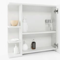 VICCO Spiegelschrank FYNN 80 X 64 Cm Weiß - Spiegel Badspiegel Bad Wandspiegel 11 VICCO Spiegelschrank FYNN 80 X 64 Cm Weiß - Spiegel Badspiegel Bad Wandspiegel -Vicco Geschäft 8600343700 24266 prod 006