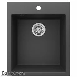 Bergström Granit Spüle Küchenspüle Einbauspüle Spülbecken Küche + Siphon Schwarz -Vicco Geschäft 8600343700 25323 prod 006