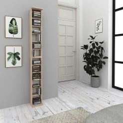 VICCO CD Regal DVD Ständer Sonoma Wandregal Hängeregal Bücherregal Büroregal -Vicco Geschäft 8600343700 25370 prod 004