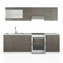 Vicco Küche Raul Küchenzeile Küchenblock Einbauküche 240 Cm Edelgrau -Vicco Geschäft 8600343700 26319 prod 006