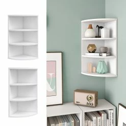 VICCO Eckregal ECKI 0,5 Winkelregal Küchenregal Badregal Standregal Regal 60cm