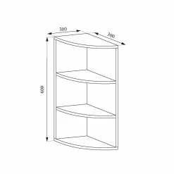 VICCO Eckregal ECKI 0,5 Winkelregal Küchenregal Badregal Standregal Regal 60cm 7 VICCO Eckregal ECKI 0,5 Winkelregal Küchenregal Badregal Standregal Regal 60cm -Vicco Geschäft 8600343700 26921 prod 003