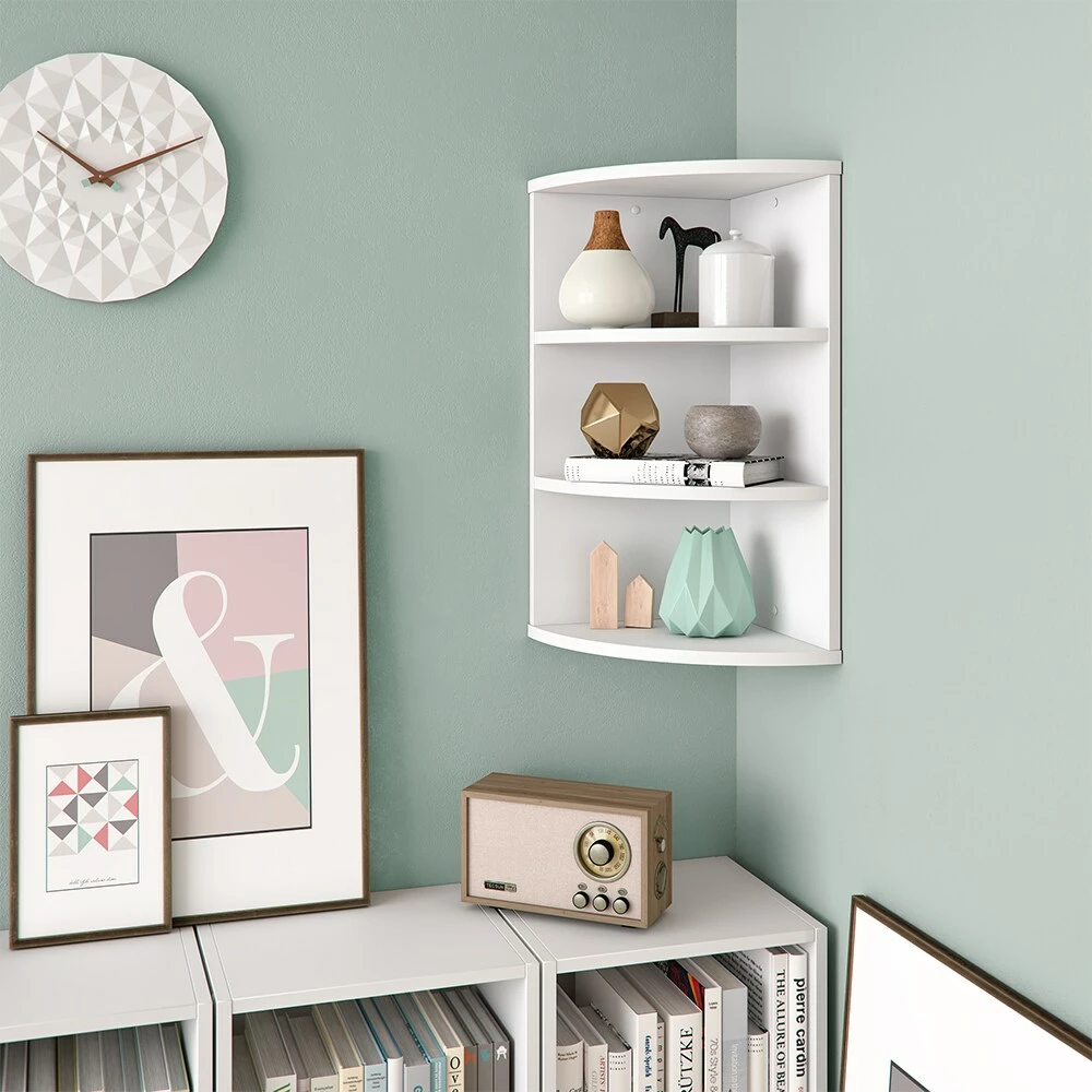 VICCO Eckregal ECKI 0,5 Winkelregal Küchenregal Badregal Standregal Regal 60cm 4 VICCO Eckregal ECKI 0,5 Winkelregal Küchenregal Badregal Standregal Regal 60cm – Bild 4