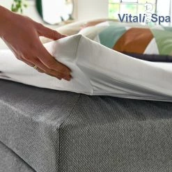 VitaliSpa Boxspringbett 180x200cm Doppelbett Hotelbett Ehebett Federkernmatratze Topper 9 VitaliSpa Boxspringbett 180x200cm Doppelbett Hotelbett Ehebett Federkernmatratze Topper -Vicco Geschäft 8600343700 28820 prod 004
