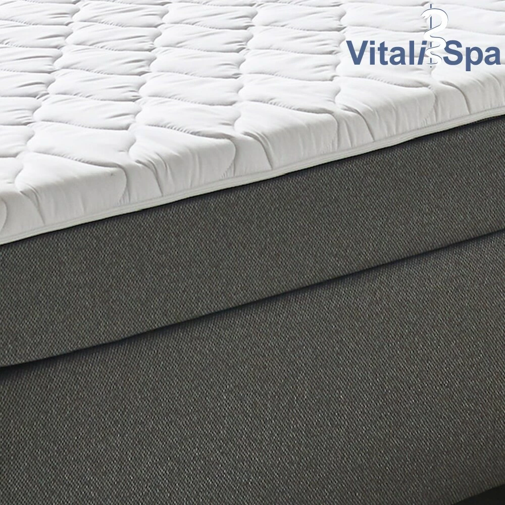 VitaliSpa Boxspringbett 180x200cm Doppelbett Hotelbett Ehebett Federkernmatratze Topper 5 VitaliSpa Boxspringbett 180x200cm Doppelbett Hotelbett Ehebett Federkernmatratze Topper – Bild 5