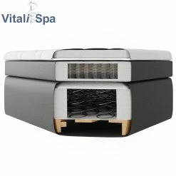 VitaliSpa Boxspringbett 180x200cm Doppelbett Hotelbett Ehebett Federkernmatratze Topper 11 VitaliSpa Boxspringbett 180x200cm Doppelbett Hotelbett Ehebett Federkernmatratze Topper -Vicco Geschäft 8600343700 28820 prod 006