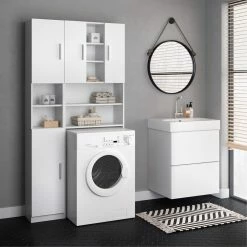 VICCO Anstellschrank LUIS Waschmaschinenschrank Badmöbel Badschrank Hochschrank -Vicco Geschäft 8600343700 29417 prod 004