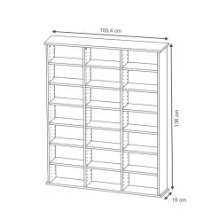 VICCO Medienregal JUKEBOX Weiß Matt CD DVD Bluray Regal Standregal Regalwand 8 VICCO Medienregal JUKEBOX Weiß Matt CD DVD Bluray Regal Standregal Regalwand -Vicco Geschäft 8600343700 29912 prod 003