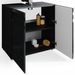 VICCO Waschbeckenunterschrank FREDDY Anthrazit Hochglanz Unterschrank Badschrank 11 VICCO Waschbeckenunterschrank FREDDY Anthrazit Hochglanz Unterschrank Badschrank -Vicco Geschäft 8600343700 29925 prod 006