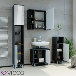 VICCO Spiegelschrank FYNN 80 X 64 Cm Anthrazit - Badezimmerspiegel Spiegel Hängespiegel Badspiegel 9 VICCO Spiegelschrank FYNN 80 X 64 Cm Anthrazit - Badezimmerspiegel Spiegel Hängespiegel Badspiegel -Vicco Geschäft 8600343700 30173 prod 004