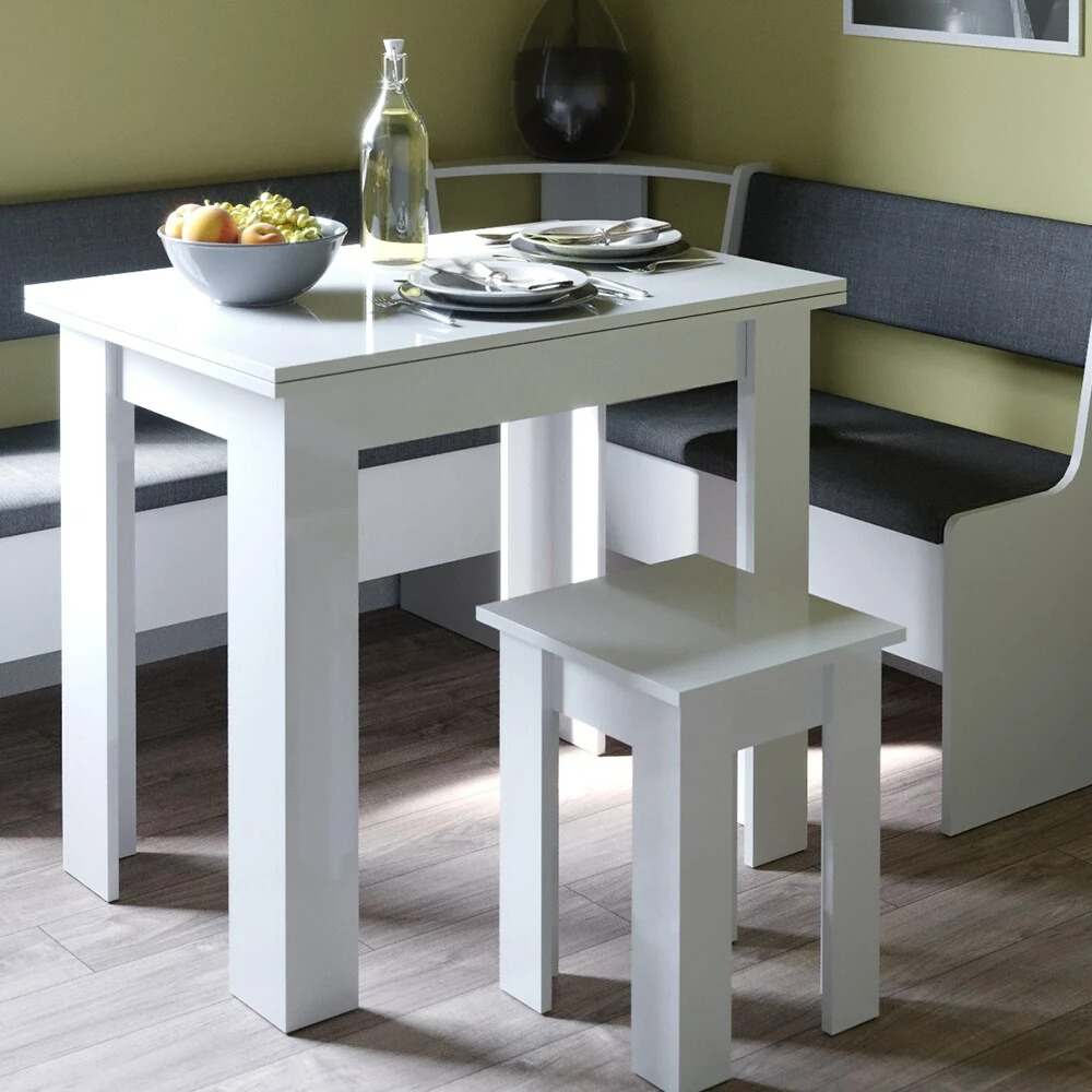 VICCO Eckbankgruppe ROMAN Weiß Esszimmergruppe Sitzgruppe Küchensitzgruppe 5 VICCO Eckbankgruppe ROMAN Weiß Esszimmergruppe Sitzgruppe Küchensitzgruppe – Bild 5