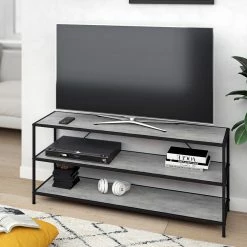 VICCO Loft Fernsehtisch FYRK TV Lowboard Schrank Board Regal 120x53x40 Cm Beton -Vicco Geschäft 8600343700 31037 prod 006