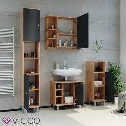 VICCO Spiegelschrank FYNN 80 X 64 Eiche Anthrazit Spiegel Badspiegel Wandspiegel 9 VICCO Spiegelschrank FYNN 80 X 64 Eiche Anthrazit Spiegel Badspiegel Wandspiegel -Vicco Geschäft 8600343700 31924 prod 004