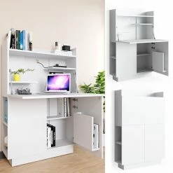 Vicco Schreibtisch-Schrank Alena Büroschrank Aktenschrank Computertisch Sekretär