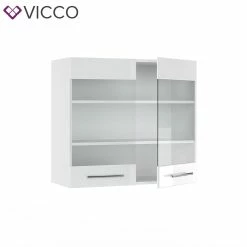 VICCO Hängeglasschrank 80 Cm Weiß Küchenzeile Unterschrank Fame -Vicco Geschäft 8600343700 33527 prod 004