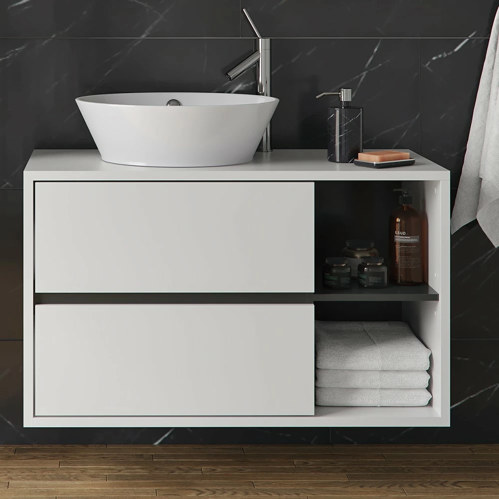 Vicco Wachtischunterschrank Viola Weiß Badschrank Waschbeckenunterschrank Hängend 5 Vicco Wachtischunterschrank Viola Weiß Badschrank Waschbeckenunterschrank Hängend – Bild 5