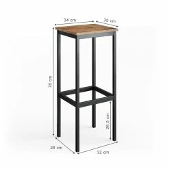 Vicco Barhocker Barstühle 2er Set Küchenstühle Mit Fußstütze Für Bartisch Küche 8 Vicco Barhocker Barstühle 2er Set Küchenstühle Mit Fußstütze Für Bartisch Küche -Vicco Geschäft 8600343700 34123 prod 003