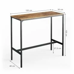 Vicco Bartisch Bistrotisch Stehtisch Fyrk 120x50cm Esstisch Bartresen Bartheke -Vicco Geschäft 8600343700 34139 prod 003