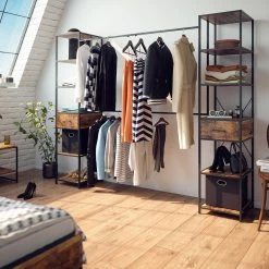 Vicco Kleiderschrank Dielenschrank Fyrk Ausziehbar Offener Schlafzimmerschrank -Vicco Geschäft 8600343700 34193 prod 004