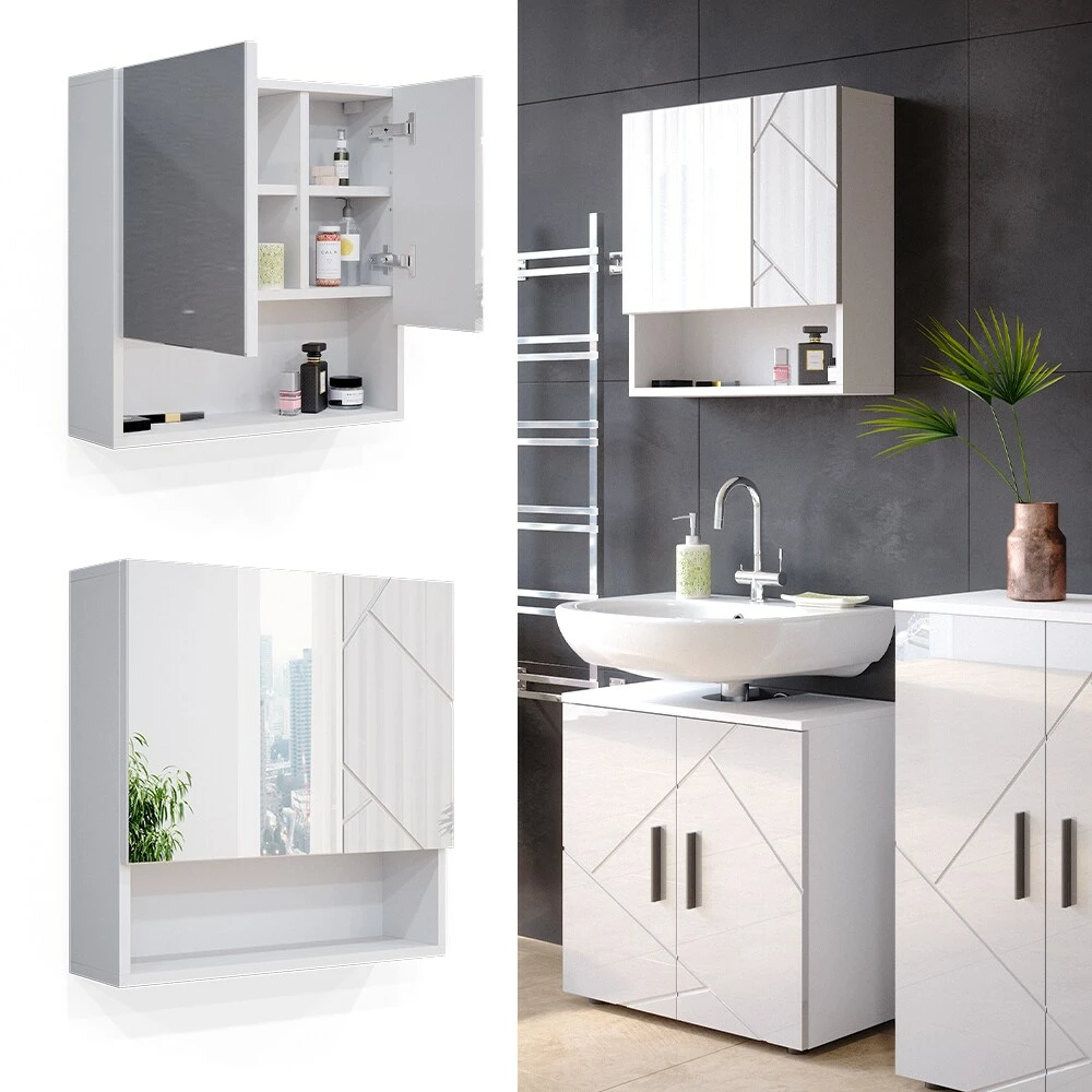 Vicco Spiegelschrank Badschrank Badezimmerspiegel Irma Spiegel Hängeschrank Bad 1 Vicco Spiegelschrank Badschrank Badezimmerspiegel Irma Spiegel Hängeschrank Bad