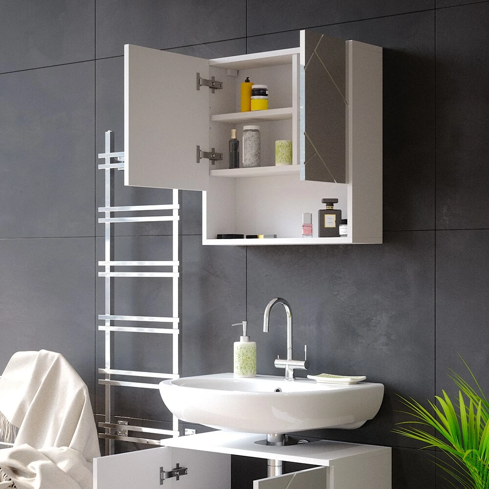 Vicco Spiegelschrank Badschrank Badezimmerspiegel Irma Spiegel Hängeschrank Bad 5 Vicco Spiegelschrank Badschrank Badezimmerspiegel Irma Spiegel Hängeschrank Bad – Bild 5