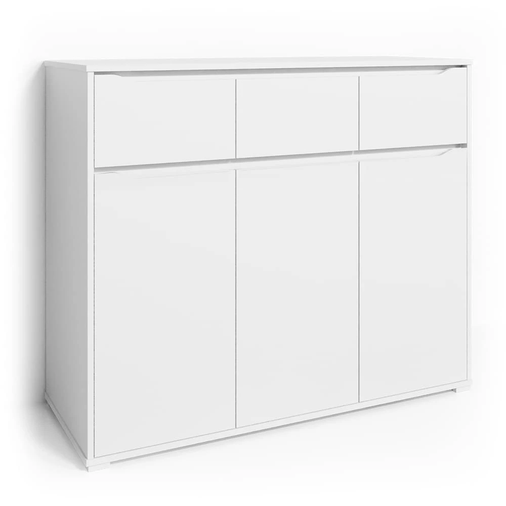 VICCO Kommode RUBEN Weiß Schubladen 120 Cm Sideboard Mehrzweckschrank Schrank 2 VICCO Kommode RUBEN Weiß Schubladen 120 Cm Sideboard Mehrzweckschrank Schrank – Bild 2