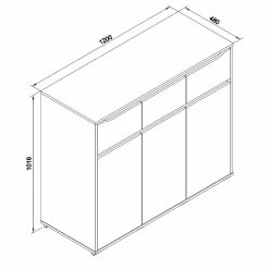 VICCO Kommode RUBEN Weiß Schubladen 120 Cm Sideboard Mehrzweckschrank Schrank 8 VICCO Kommode RUBEN Weiß Schubladen 120 Cm Sideboard Mehrzweckschrank Schrank -Vicco Geschäft 8600343700 34644 prod 003