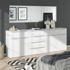 VICCO Kommode RUBEN Weiß Schubladen 120 Cm Sideboard Mehrzweckschrank Schrank 9 VICCO Kommode RUBEN Weiß Schubladen 120 Cm Sideboard Mehrzweckschrank Schrank -Vicco Geschäft 8600343700 34644 prod 004