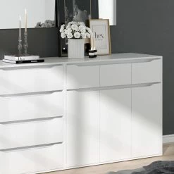 VICCO Kommode RUBEN Weiß Schubladen 120 Cm Sideboard Mehrzweckschrank Schrank 10 VICCO Kommode RUBEN Weiß Schubladen 120 Cm Sideboard Mehrzweckschrank Schrank -Vicco Geschäft 8600343700 34644 prod 005