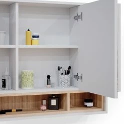 Vicco Spiegelschrank Badschrank Badspiegel 80cm Badmöbel Beatrice 3-türig Ablage -Vicco Geschäft 8600343700 34836 prod 006