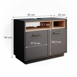 Vicco Waschtischunterschrank Waschbeckenunterschrank Waschtisch Beatrice 80cm -Vicco Geschäft 8600343700 34839 prod 003